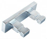 Крючок для ванной Inda Lea двойной хром A1820B CR