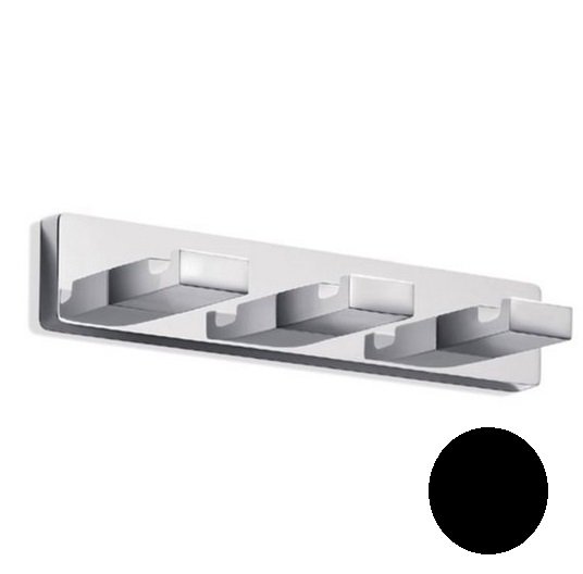 Гачок для ванної Inda Lea потрійний чорний матовий A1820С NE