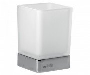 Стакан для зубних щіток Inda Lea настільний матове скло/хром A1810Z CR 21