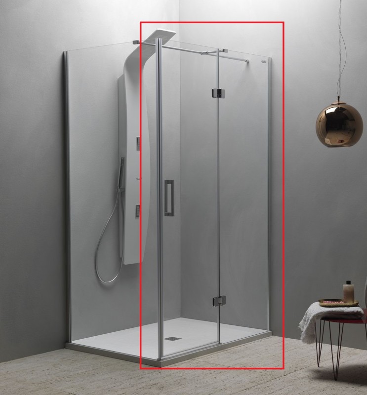 Душові двері Kolpa-San Atlas TV 120/K-R права 120х200 см профіль хром/прозоре скло 560350