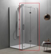 Душевая дверь Kolpa-San Atlas TV 120/K-R правая 120х200 см профиль хром/прозрачное стекло 560350