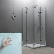 Душевой уголок Kolpa San Atlas TKK 90/K-FROST 90x90 см профиль хром/прозрачное стекло/Фрост 560820