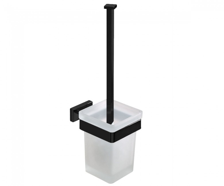 Ершик для унитаза Inda Lea подвесной матовое стекло/черный матовый A18140 NE 21