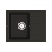 Мийка для кухні Vankor Lira 55х45 см кварц чорний Lira LMP 02.55 Black