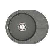 Мийка для кухні Vankor Lira 57х45 см кварц сірий Lira LMO 02.57 Gray
