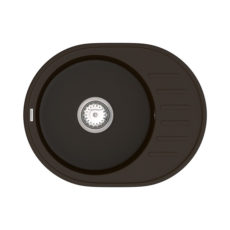 Мийка для кухні Vankor Lira 57х45 см кварц шоколад Lira LMO 02.57 Chocolate