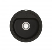 Мийка для кухні Vankor Polo Ø44 см кварц чорний Polo PMR 01.45 Black