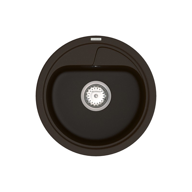 Мийка для кухні Vankor Polo Ø44 см кварц шоколад Polo PMR 01.45 Chocolate