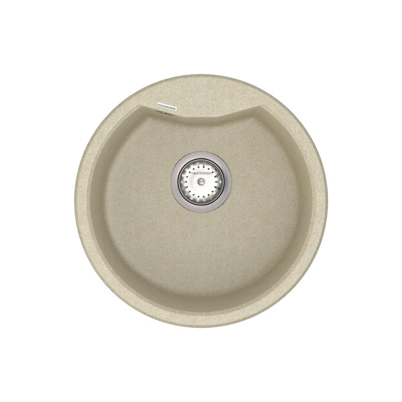 Мойка для кухни Vankor Vena Ø47,5 см кварц бежевый Vena VMR 01.48 Beige