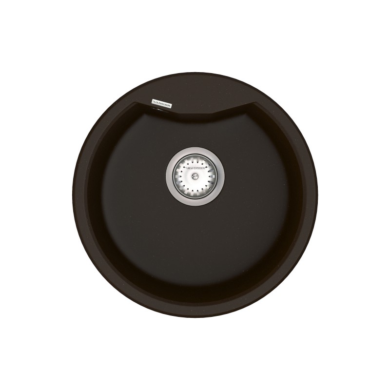 Мийка для кухні Vankor Vena Ø47,5 см кварц шоколад Vena VMR 01.48 Chocolate