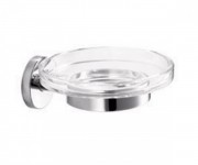 Мыльница для ванной Inda Gealuna подвесная прозрачное стекло/хром A10110 CR 03