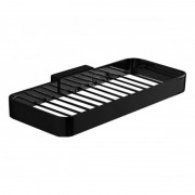 Поличка для ванної Inda Lea 25х12 см чорний матовий A1851A NE