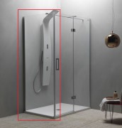 Стенка душевая Kolpa-San Atlas TSV 80/K  80х200 см профиль хром/прозрачное стекло 560360