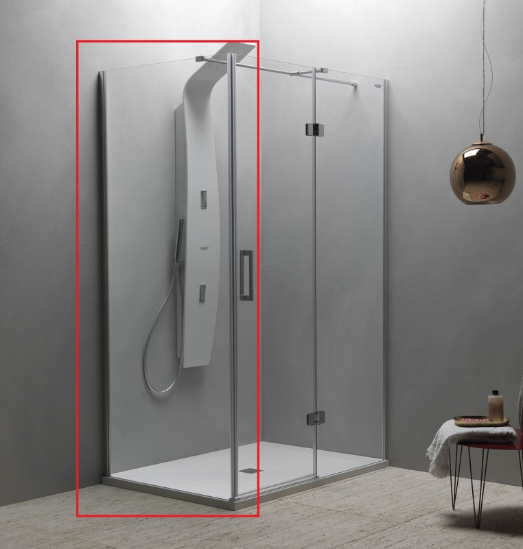 Стінка душова Kolpa-San Atlas TSV 90/K 90х200 см профіль хром/прозоре скло 560370