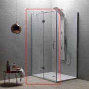 Душевая дверь Kolpa-San Atlas TV 120/K-R левая 120х200 см профиль хром/прозрачное стекло 560340