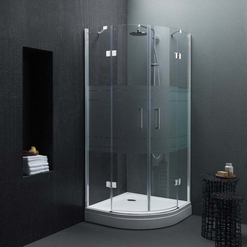 Душовий кутник Kolpa San Atlas TKP 90/K-FROST 90x90 см профіль хром/прозоре скло/Фрост 560840