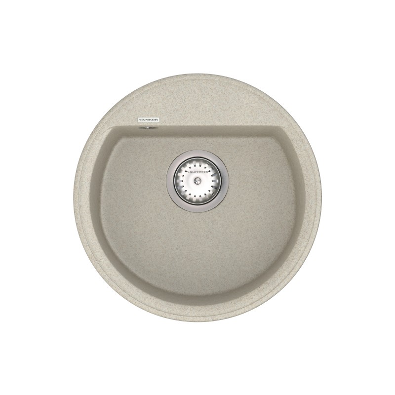 Мойка для кухни Vankor Easy Ø44,5 см кварц бежевый Easy EMR 01.45 Beige