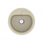Мийка для кухні Vankor Polo Ø44 см кварц бежевий Polo PMR 01.45 Beige