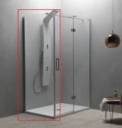 Стенка душевая Kolpa-San Atlas TSV 80/K  80х200 см профиль хром/прозрачное стекло 560360