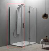 Стенка душевая Kolpa-San Atlas TSV 80/K  80х200 см профиль хром/прозрачное стекло 560360