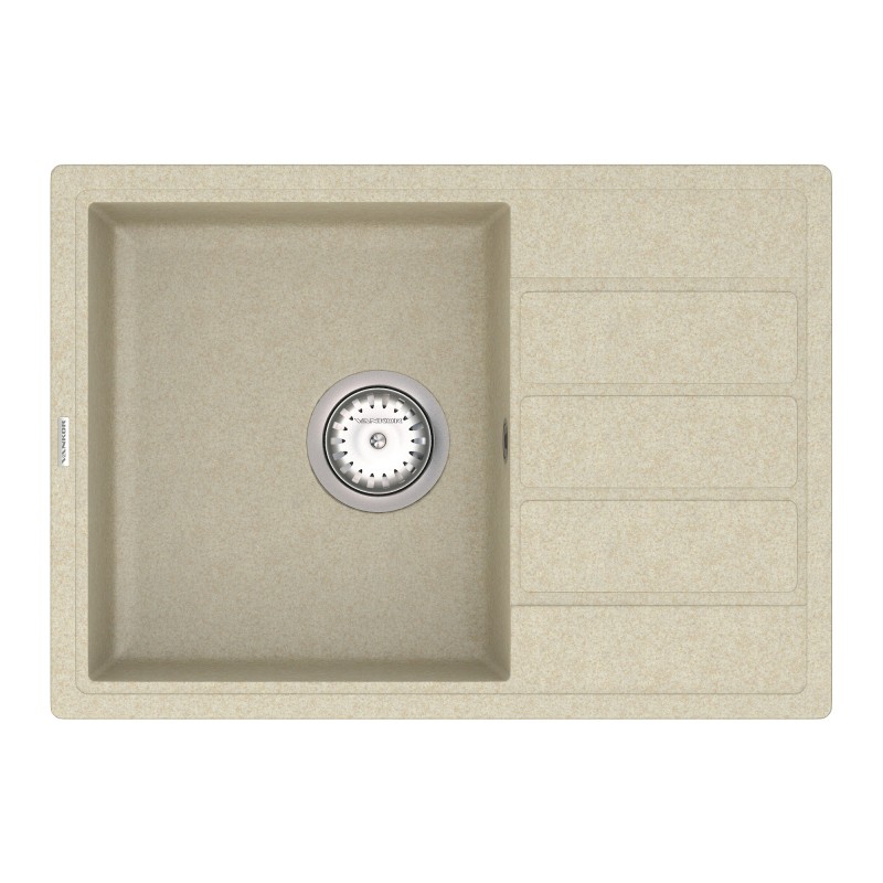 Мийка для кухні Vankor Easy 61х43,5 см кварц бежевий Easy EMP 02.62 Beige