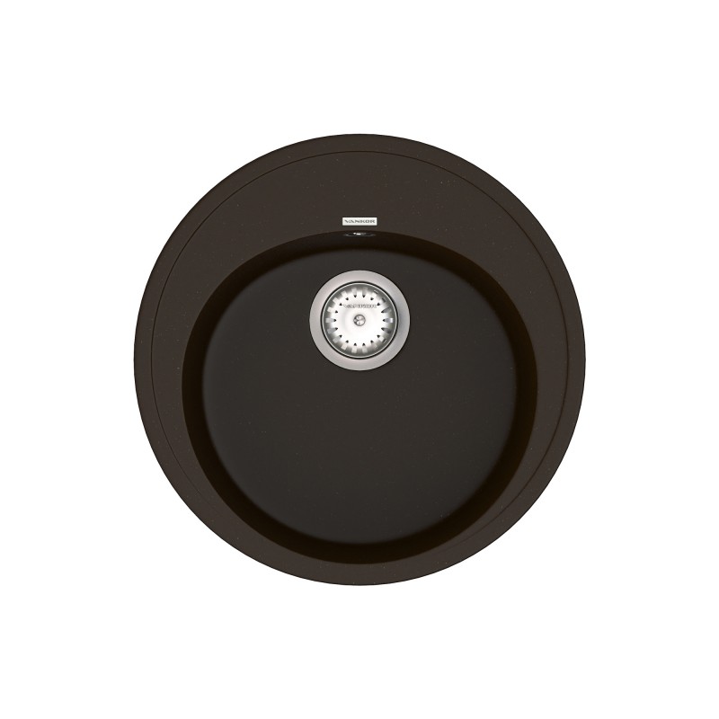 Мийка для кухні Vankor Sity Ø49,5 см кварц шоколад Sity SMR 01.50 Chocolate