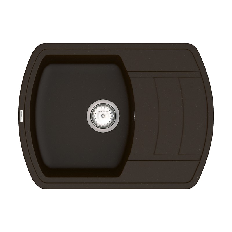 Мийка для кухні Vankor Norton 67х50 см кварц шоколад Norton NMP 02.67 Chocolate