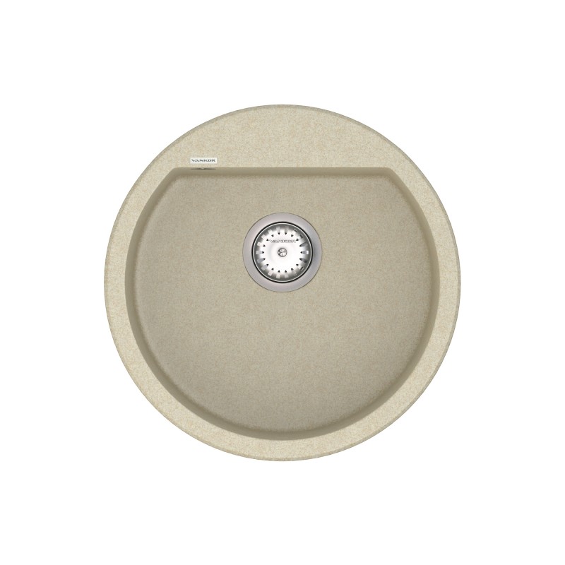 Мойка для кухни Vankor Tera Ø50,5 см кварц бежевый Tera TMR 01.50 Beige