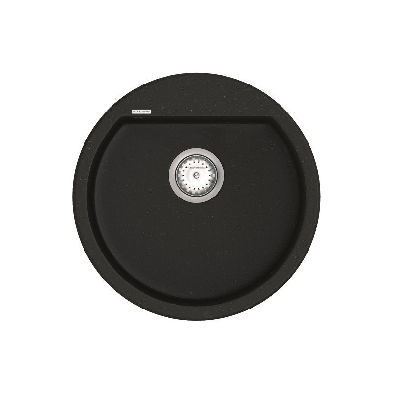 Мойка для кухни Vankor Tera Ø50,5 см кварц черный Tera TMR 01.50 Black
