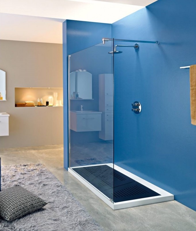 Стінка душова Kolpa-San Corona TS OPEN 100х200 см профіль хром/прозоре скло 534000