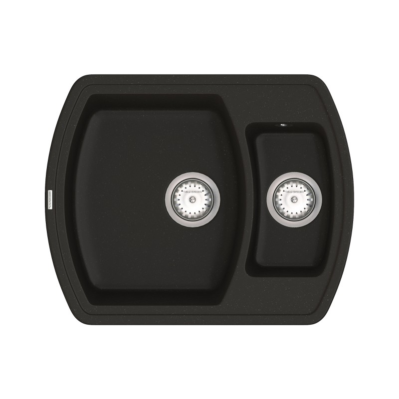 Мийка для кухні Vankor Norton 62,5х50 см кварц чорний Norton NMP 03.63 Black