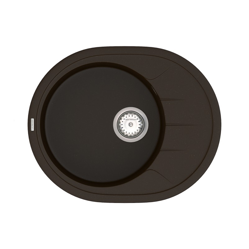 Мийка для кухні Vankor Sity 60,5х49 см кварц шоколад Sity SMO 02.61 Chocolate