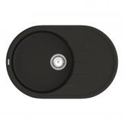 Мойка для кухни Vankor Sity 76,5х50 см кварц черный Sity SMO 02.78 Black