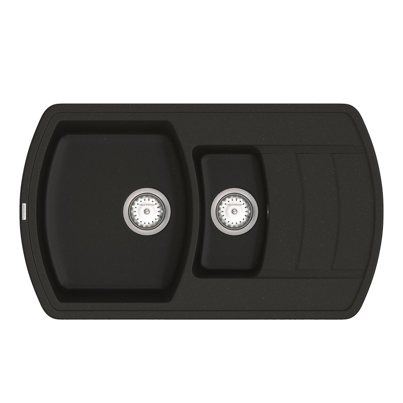 Мийка для кухні Vankor Norton 85,5х50 см кварц чорний Norton NMP 04.86 Black