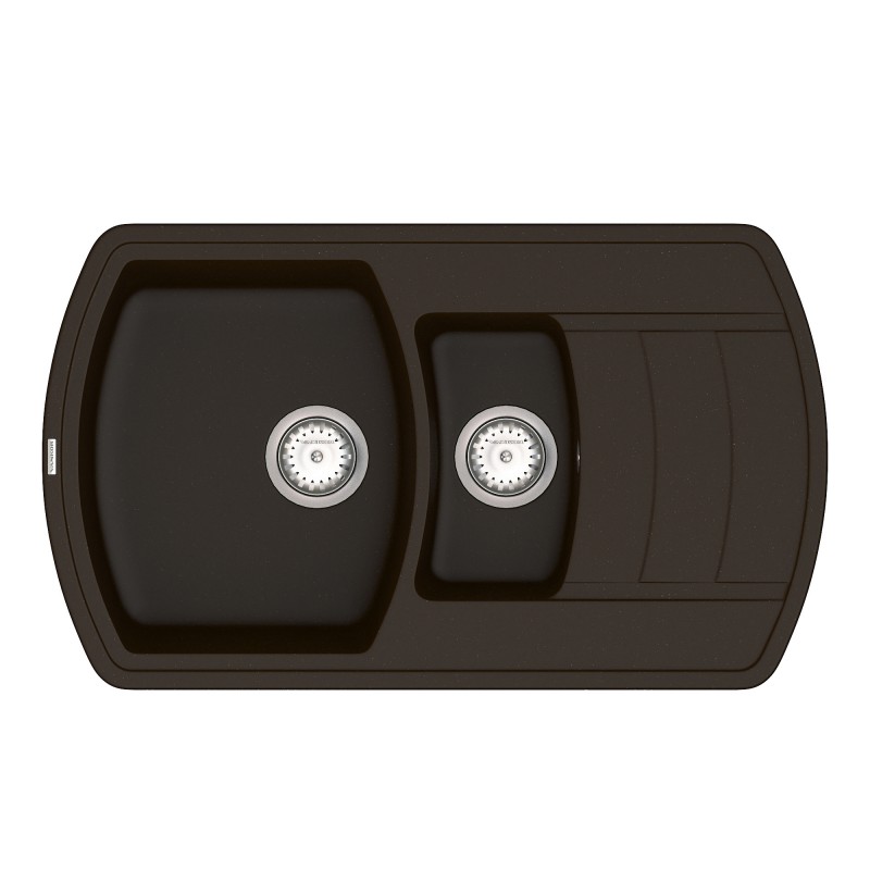 Мийка для кухні Vankor Norton 85,5х50 см кварц шоколад Norton NMP 04.86 Chocolate