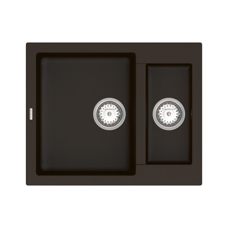 Мийка для кухні Vankor Orman 60х49 см кварц шоколад Orman OMP 03.61 Chocolate