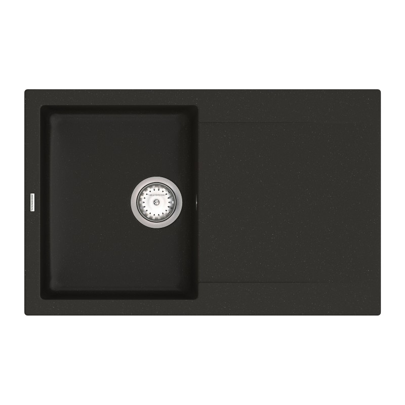 Мойка для кухни Vankor Orman 76,5х48 см кварц черный Orman OMP 02.78 Black