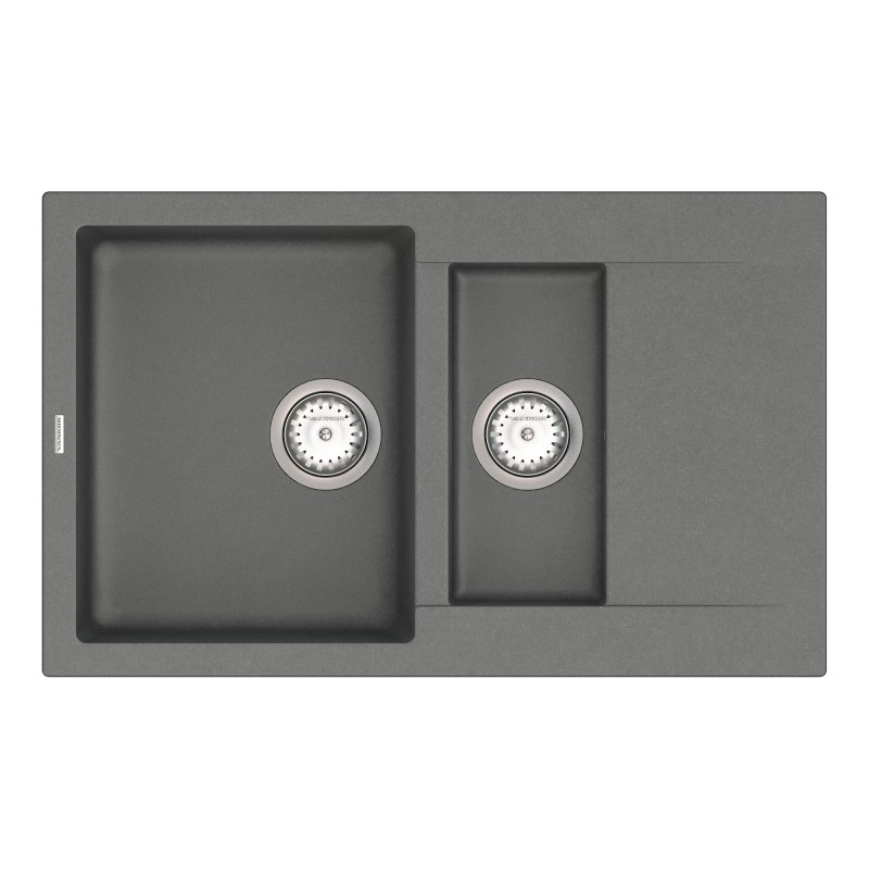 Мийка для кухні Vankor Orman 78,5х49 см кварц сірий Orman OMP 04.80 Gray