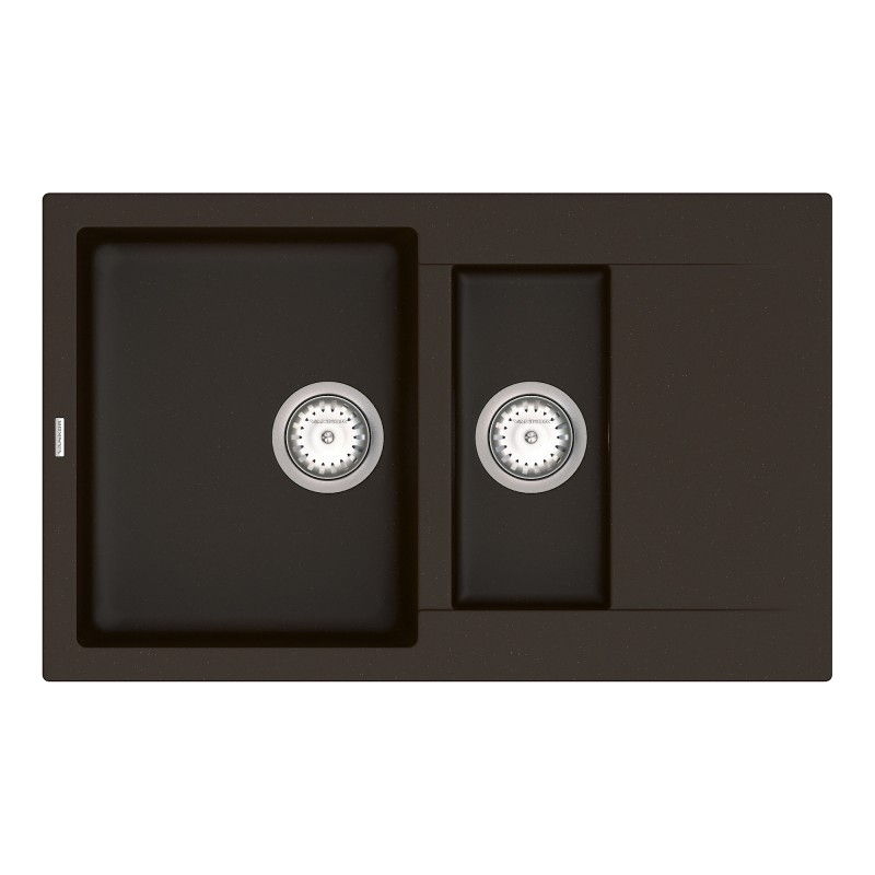Мийка для кухні Vankor Orman 78,5х49 см кварц шоколад Orman OMP 04.80 Chocolate
