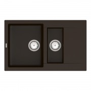 Мойка для кухни Vankor Orman 78,5х49 см кварц шоколад Orman OMP 04.80 Chocolate