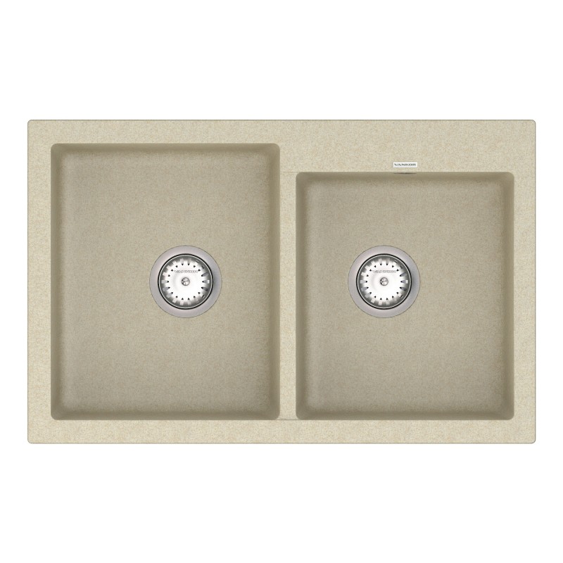 Мийка для кухні Vankor Orman 79,5х50 см кварц бежевий Orman OMP 05.80 Beige