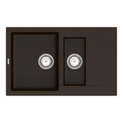 Мийка для кухні Vankor Orman 78,5х49 см кварц шоколад Orman OMP 04.80 Chocolate