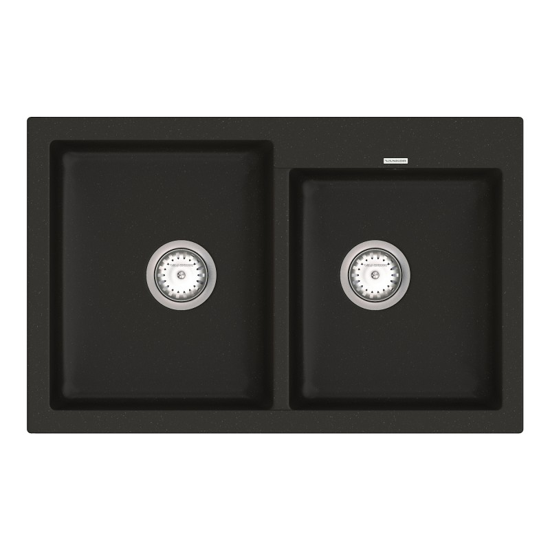 Мойка для кухни Vankor Orman 79,5х50 см кварц черный Orman OMP 05.80 Black