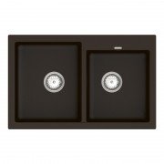 Мойка для кухни Vankor Orman 79,5х50 см кварц шоколад Orman OMP 05.80 Chocolate