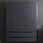 Пенал для ванной Kolpa-san Malaya M 1301/1000 100х130 см МДФ темно-серый 573780