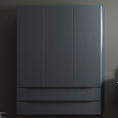 Пенал для ванной Kolpa-san Malaya M 1301/1000 100х130 см МДФ темно-серый 573780