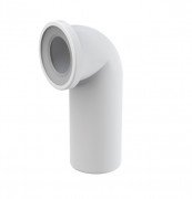 Коліно для унітазу Koller Pool A90-90 90° поліпропілен білий KUP90°