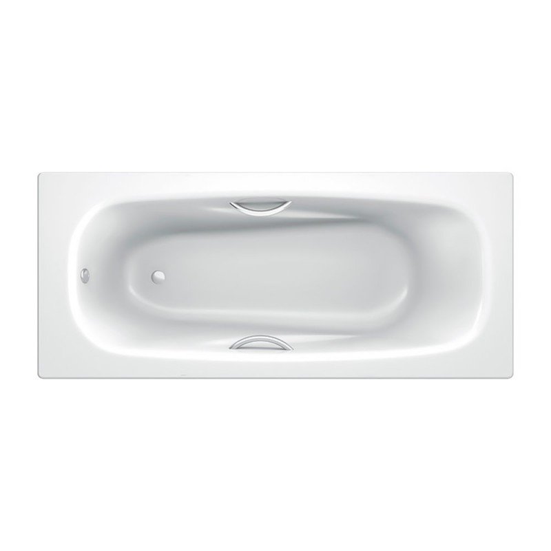 Ванна сталева Koller Pool Deline 160х75 см з ручками і ніжками білий B65US200E+APMROS100+FRESH