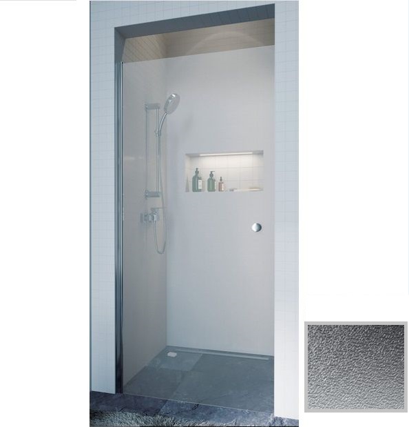 Душові двері Koller Pool Waterfall line QP10 80х195 см хром/матове скло QP10 800 chrome,grape