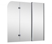 Шторка для ванной Koller Pool Waterfall line QP96 150х140 см правая хром/прозрачное стекло QP96(right) chrome,clear